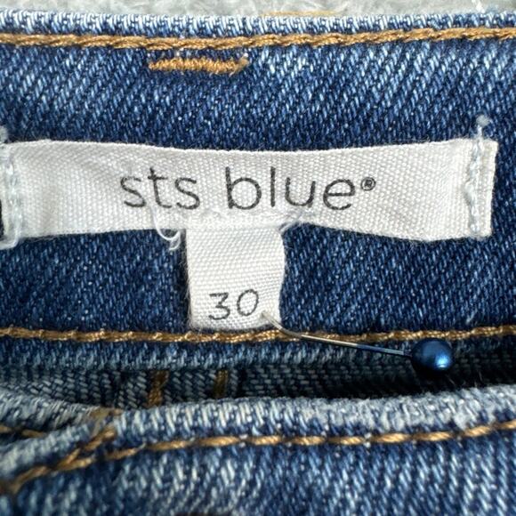 STS Blue Women's Brook High Waist Flare Denim Jeans Raw Hem Size 30 Boho - Picture 7 of 10